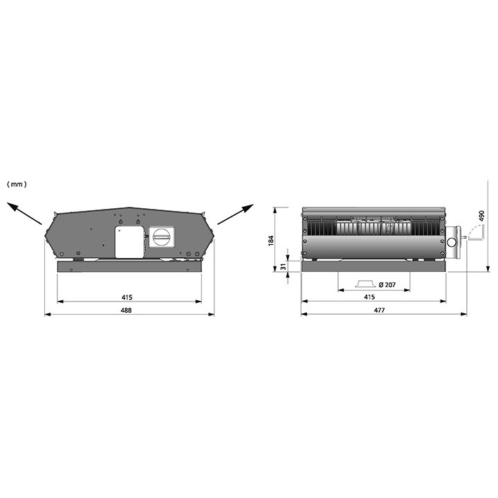 ÖSTBERG HUIPPUIMURI TKV 400 A1 Black