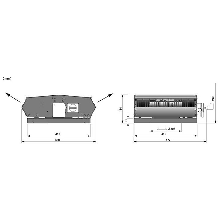 ÖSTBERG HUIPPUIMURI TKV 400 E1  Black