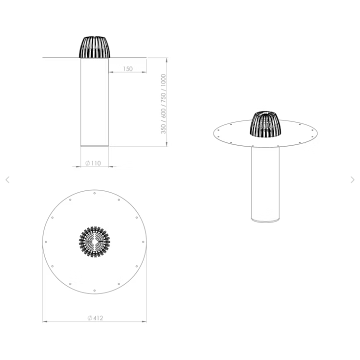 HST-KATTOKAIVO VILPE C-MALLI 110MM L 350